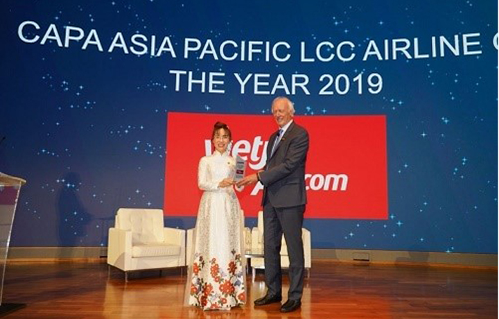 Vietjet nhận giải hãng hàng không chi phí thấp 2019 từ CAPA
