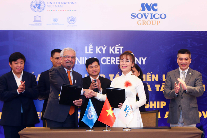 Liên hợp quốc và tập đoàn Sovico hợp tác  đưa văn hóa làm trung tâm phát triển bền vững tại Việt Nam